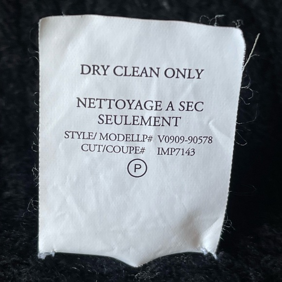 Vince Womens Textured Tweed Wool Black Cardigan/Blazer Size 8 - Picture 9 of 13